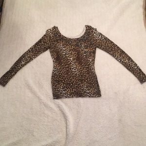Gorgeous Cache cheetah print sweater!